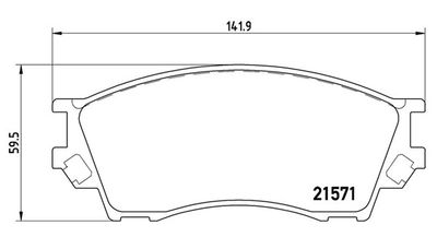 BREMSBELAGSATZ SCHEIBENBREMSE