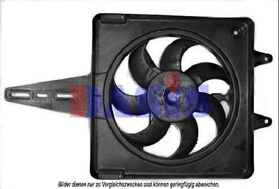 Вентилятор, охлаждение двигателя AKS DASIS 088310N для FIAT BRAVA