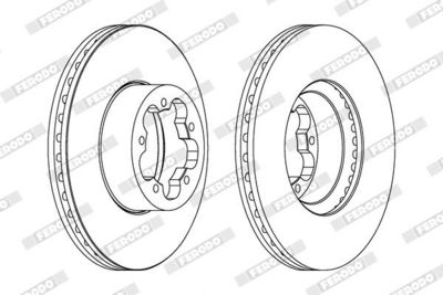 DISC FRANA FERODO DDF1554C 1