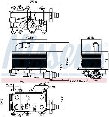 RADIATOR RACIRE ULEI CUTIE DE VITEZE AUTOMATA NISSENS 90673 6