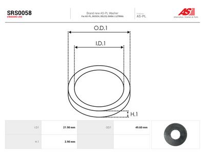 Sada na opravu alternátora AS-PL SRS0058