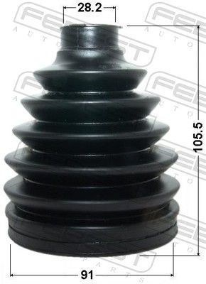 Bellow, drive shaft 0117P-ACA30