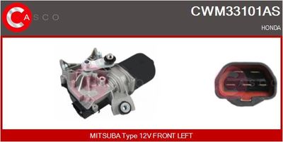 CASCO CWM33101AS Двигун склоочисника для HONDA (Хонда)