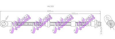 Тормозной шланг KAWE H6300 для CHRYSLER 200