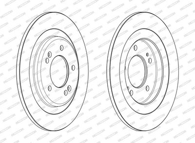 BREMSSCHEIBE FERODO DDF2482C 1