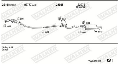 Изпускателна система WALKER VWK010055