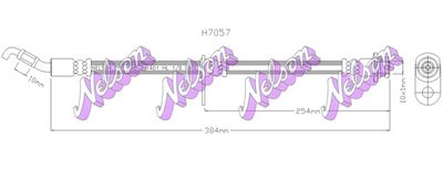 KAWE H7057 Тормозной шланг  для SUZUKI SX4 (EY, GY) 1.6 VVT (RW 416)