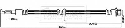 Brake Hose Borg & Beck BBH8038