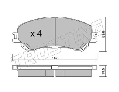 SET PLACUTE FRANA FRANA DISC TRUSTING 11110