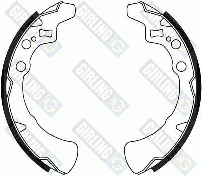 Комплект тормозных колодок GIRLING 5162449 для DAIHATSU SPARCAR