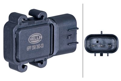 датчик, налягане при принудително пълнене HELLA 6PP 358 393-331