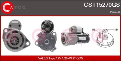 Стартер CASCO CST15270GS для PIAGGIO PORTER
