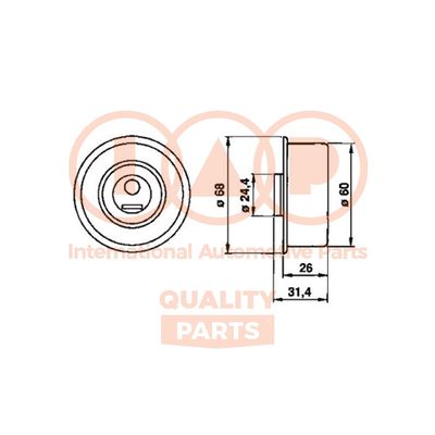 IAP QUALITY PARTS 127-13082 Натяжной ролик ремня ГРМ для NISSAN PRIMERA (Ниссан Примера)