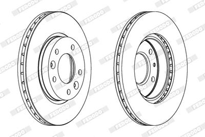 BREMSSCHEIBE FERODO DDF1146 1