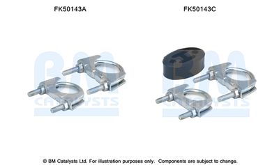 Монтажен комплект, изпускателна тръба BM Catalysts FK50143