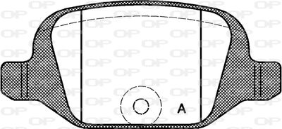Комплект тормозных колодок, дисковый тормоз OPEN PARTS BPA0727.00 для LADA GRANTA