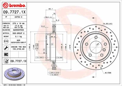 DISC FRANA BREMBO 0977271X