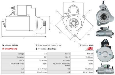 STARTER AS-PL S6505S 4