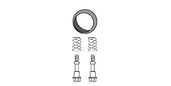 HJS 82 42 4172 Прокладка глушителя  для NISSAN MICRA II (K11) 1.5 D