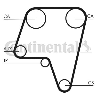 Зубчатый ремень CONTINENTAL CTAM CT819 для ALFA ROMEO 155