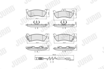 Brake Pad Set, disc brake 573148J