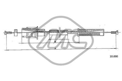 Linka gazu METALCAUCHO 80891