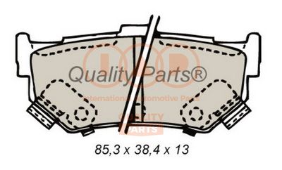 Комплект тормозных колодок, дисковый тормоз IAP QUALITY PARTS 704-16062 для SUZUKI SWIFT