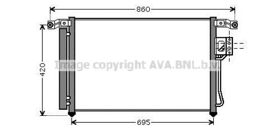 Конденсатор, кондиционер AVA QUALITY COOLING HY5175D для HYUNDAI SANTA FE