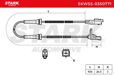 датчик, обороти на колелото STARK SKWSS-0350771