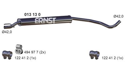 MITTELSCHALLDäMPFER