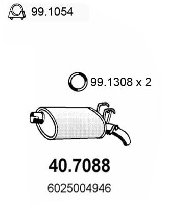 Tłumik końcowy ASSO 40.7088