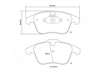 SET PLACUTE FRANA DE PERFORMANTA BREMBO 07D43503 2