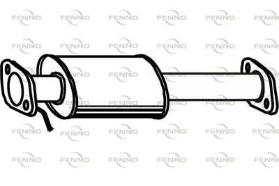 Средний глушитель выхлопных газов FENNO P1040