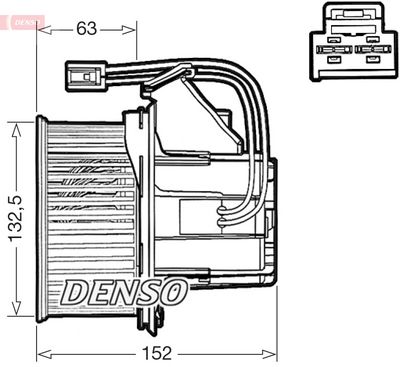 Wentylator wewnętrzny DENSO DEA17018