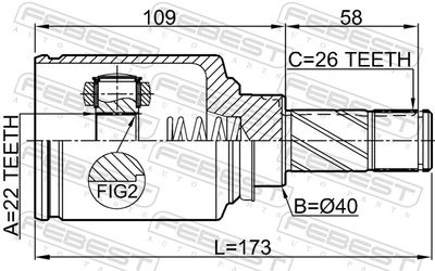 Joint Kit, drive shaft 2411-SANIILH