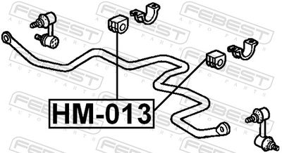 BUCSA BARA STABILIZATOARE FEBEST HSB013 1