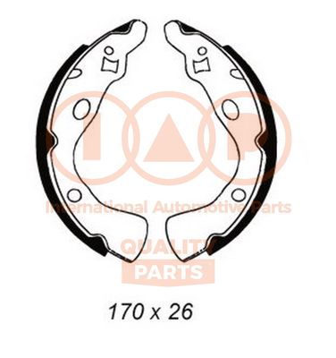 IAP QUALITY PARTS 705-11011 Ремкомплект барабанных колодок  для MAZDA 121 I (DA) 1.1