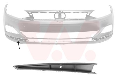 Решетка вентилятора, буфер VAN WEZEL 5751596