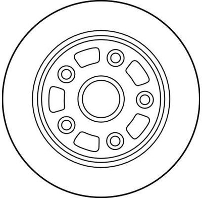 BREMSSCHEIBE TRW DF4003 1