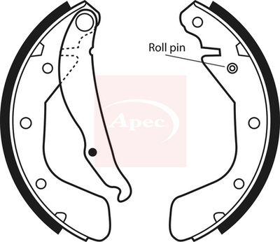 APEC Brake Shoe Set SHU492
