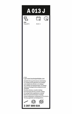 List stěrače BOSCH 3 397 009 01K