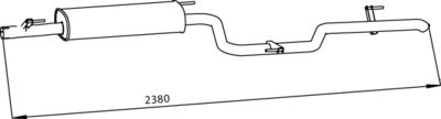 DINEX 56310 Глушитель выхлопных газов  для MERCEDES-BENZ V-CLASS (Мерседес В-класс)