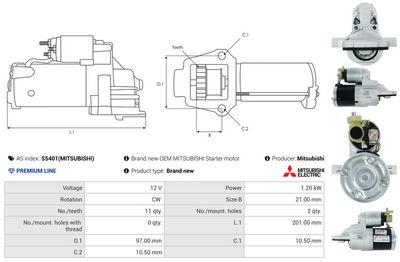 STARTER AS-PL S5401MITSUBISHI 4
