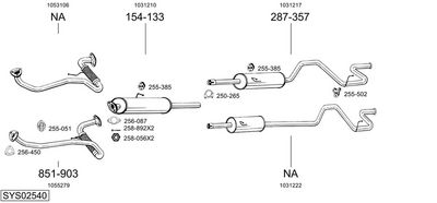 Изпускателна система BOSAL SYS02540