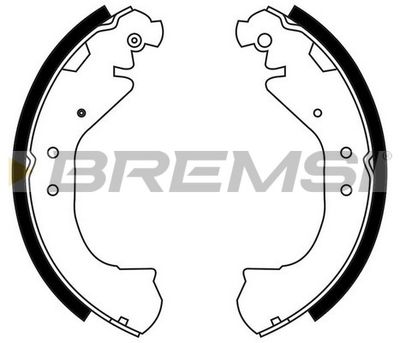 Комплект тормозных колодок BREMSI GF4675 для CHEVROLET C1500