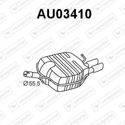 VENEPORTE AU03410 Глушитель выхлопных газов  для AUDI A5 (Ауди А5)