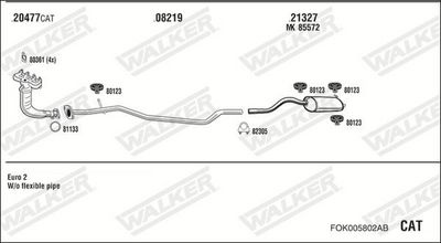 Изпускателна система WALKER FOK005802AB