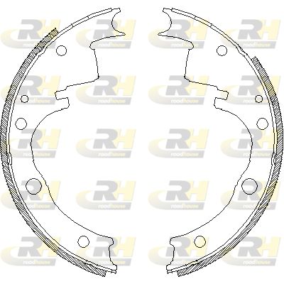 Комплект тормозных колодок ROADHOUSE 4109.00 для DAF 400