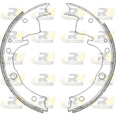 Комплект тормозных колодок ROADHOUSE 4109.00 для DAF 400