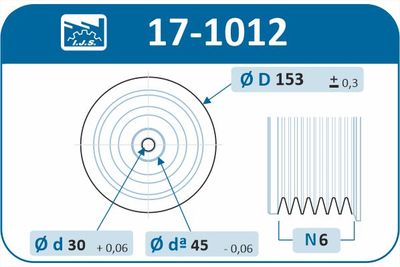 Belt Pulley, crankshaft 17-1012